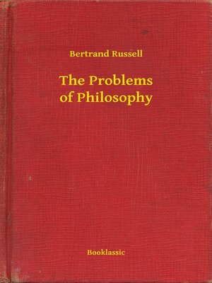 cover image of The Problems of Philosophy